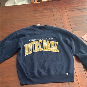 Russell Athletic Navy and Gold Crewneck Sweater